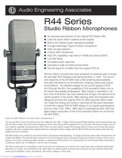 Audio Engineering Associates R44 Series Brochure & Specs