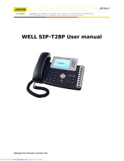 WELL SIP-T28P User Manual