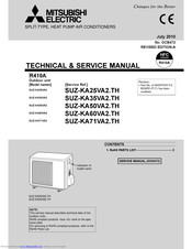 Mitsubishi Electric SUZ-KA71VA2.TH Technical & Service Manual