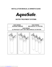 Aquasafe 15201 SERIES Installation Manual & Owner's Manual