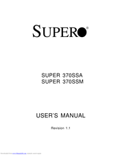 Supero SUPER 370SSM User Manual