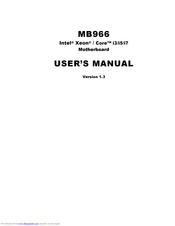 IBT Technologies MB966 User Manual