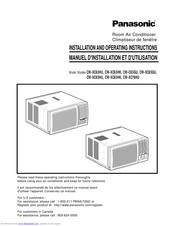 Panasonic CW-XC63HU Installation And Operating Instructions Manual