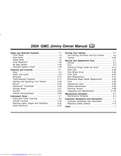 GMC Jimmy 2004 Owner's Manual