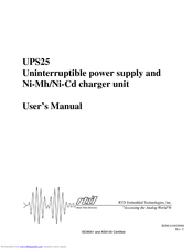 RTD UPS25 User Manual