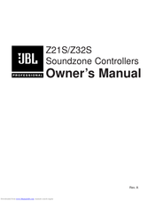 JBL Soundzone Z21S Owner's Manual