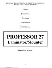 Ledco Professor 27 Operation Manual
