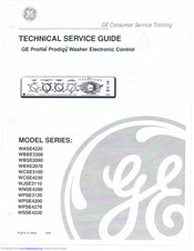 GE Profile Prodigy WASE4220 Technical Service Manual