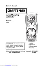 Craftsman 82337 Owner's Manual