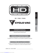Cyclo Vac HD Series Owner's Manual