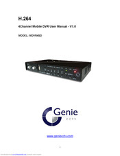 Genie CCTV V1.0 H.264 MDVR4SD User Manual