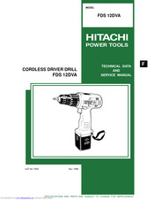 Hitachi FDS 12DVA Technical Data And Service Manual