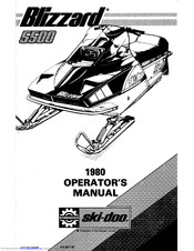 Blizzard 1980 Bombardier 5500 ski-doo Operator's Manual