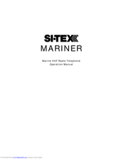 Si-tex MARINER Operation Manual