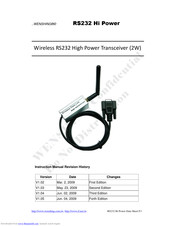 Wenshing RS232 Hi Power Instruction Manual