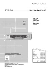Grundig GDV 130/2 Service Manual