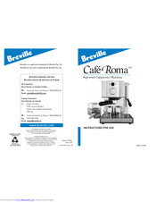 Breville Café Roma Manuals | ManualsLib