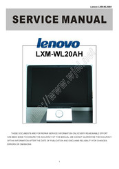 Lenovo LXM-WL20AH Service Manual