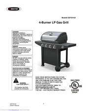 BBQ GSF3016A Owner's Manual