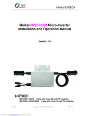 MeiKai ENERGY N300 Installation And Operation Manual