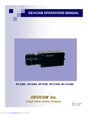 GEViCAM GP-151400 Operation Manual