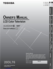 Toshiba 20DL76 Owner's Manual