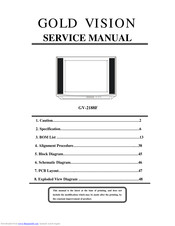 Gold Vision GV-2188F Service Manual