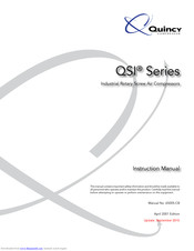 Quincy Compressor QSI Series Instruction Manual