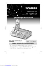 Panasonic KX-TCD715EM Operating Instructions Manual