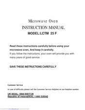 Prima LCTM 25 F Instruction Manual