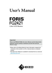 Eizo Foris FG2421 User Manual