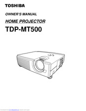 Toshiba TDP-MT500 Owner's Manual