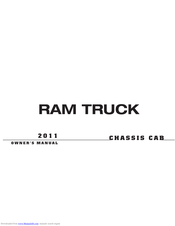 RAM Truck Chassis Cab 2011 Owner's Manual