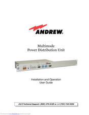 Andrew Multimode Power Distribution Unit Installation And Operation User Manual