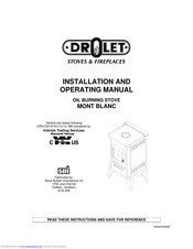 Drolet MONT BLANC Installation And Operating Manual