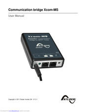 Studer Xcom-MS User Manual