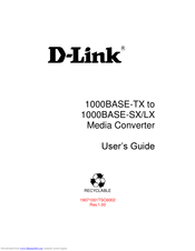 D-Link 1000BASE-TX to 1000BASE-SX/LX Media Converter User Manual