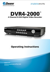 Swann 4 Channel DVR4-2000 Operating Instructions Manual