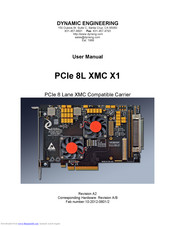 DYNAMIC ENGINEERING PCIe 8L XMC X1 User Manual