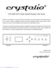 Crystalio VPS-2300 User Manual