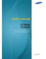 Samsung TC191W User Manual