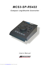 JLCooper Electronics MCS3-SP-RS422 User Manual