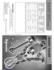 Dynamic Junior Combi User Manual