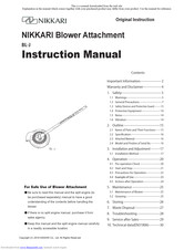 NIKKARI BL-J Instruction Manual