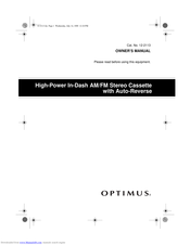 Optimus Optimus Owner's Manual