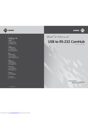 Sunix USB to RS-232 ComHub User Manual
