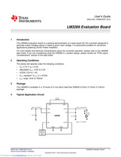 Texas Instruments LM3269 User Manual