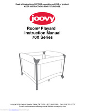 Joovy Room 2 Playard 70X Series Instruction Manual