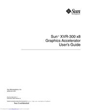 Sun Microsystems XVR-300 x8 User Manual