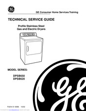 GE Profile DPSB650 Technical Service Manual